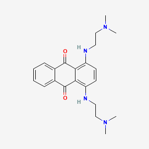 molecular formula C22H28N4O2 B1218332 1,4-Bis((2-(dimethylamino)ethyl)amino)-9,10-anthracenedione CAS No. 69895-68-7