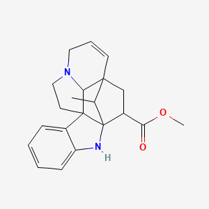 molecular formula C21H24N2O2 B1218333 Methyl 6,7-didehydro-2,20-cycloaspidospermidine-3-carboxylate 