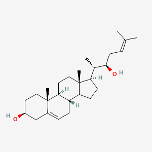 molecular formula C27H44O2 B1218339 Cholesta-5,24-diene-3,22-diol 