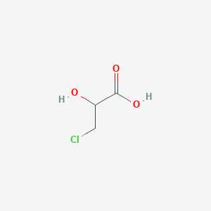 molecular formula C3H5ClO3 B121834 3-Chloro-2-hydroxypropanoic acid CAS No. 1713-85-5