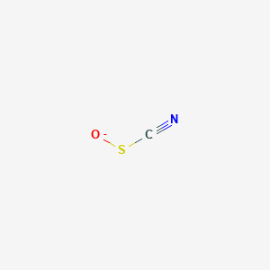 molecular formula CNOS- B1218344 Hypothiocyanite ion CAS No. 63296-34-4