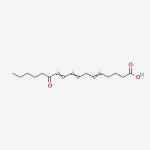 12-Keto-5,8,10-heptadecatrienoic acid