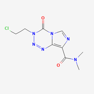 B1218353 8-(N,N-Dimethyl)mitozolomide CAS No. 85623-00-3