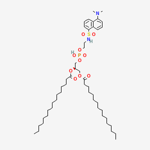 molecular formula C49H85N2O10PS B1218362 1,2-DIHEXADECANOYL-SN-GLYCERO-3-PHOSPHO-[N-DANSYL]ETHANOLAMINE CAS No. 81425-71-0