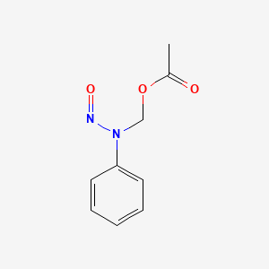 molecular formula C9H10N2O3 B1218363 Acetoxymethylphenylnitrosamine CAS No. 81943-37-5