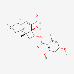 molecular formula C24H30O6 B1218365 Armillarin CAS No. 83329-14-0