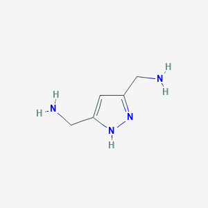 B121837 1H-Pyrazole-3,5-dimethanamine CAS No. 144693-57-2