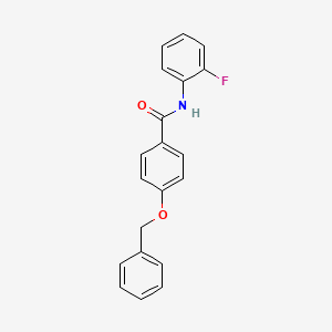 N-(2-fluorophenyl)-4-phenylmethoxybenzamide