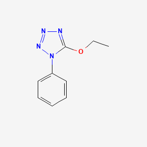 molecular formula C9H10N4O B1218388 5-Ethoxy-1-phenyltetrazole 