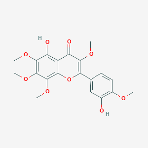 molecular formula C20H20O9 B1218394 5,3'-Dihydroxy-3,6,7,8,4'-pentamethoxyflavone 