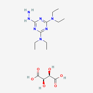 molecular formula C15H29N7O6 B1218395 Meladrazine tartrate CAS No. 20423-87-4