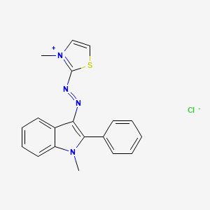 molecular formula C19H17ClN4S B1218400 C.I. Basic Red 29 CAS No. 42373-04-6