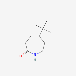 molecular formula C10H19NO B1218403 5-Tert-butylazepan-2-one CAS No. 32741-89-2