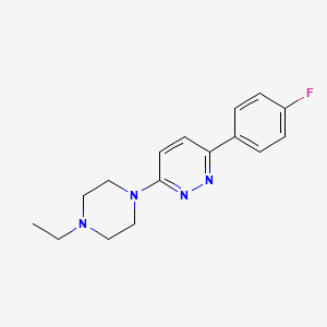 molecular formula C16H19FN4 B12184035 3-(4-Ethylpiperazin-1-yl)-6-(4-fluorophenyl)pyridazine 