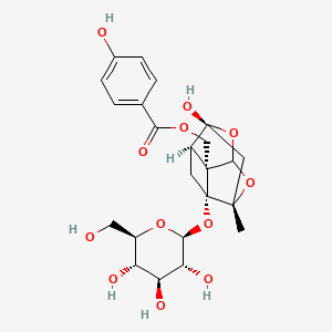molecular formula C23H28O12 B1218405 Oxypaeoniflorin 