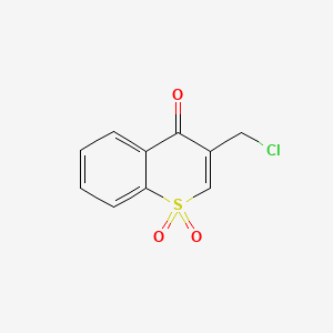 molecular formula C10H7ClO3S B1218412 3-Chloromethylthiochromone-1,1-dioxide CAS No. 77694-48-5