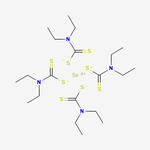 molecular formula C20H40N4S8Se B1218418 四(二乙基二硫代氨基甲酸酯)硒 CAS No. 5456-28-0