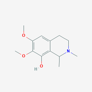 molecular formula C13H19NO3 B1218421 Pellotine 
