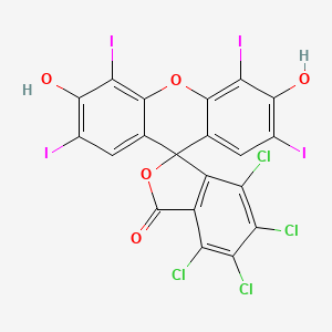 molecular formula C20H4Cl4I4O5 B1218424 Rose Bengal lactone CAS No. 4159-77-7