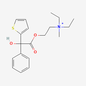 molecular formula C19H26NO3S+ B1218426 Oxitefonium CAS No. 17989-37-6