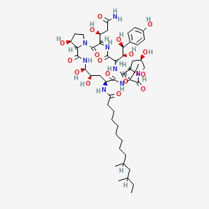 molecular formula C50H80N8O17 B1218427 Pneumocandin B0 