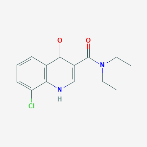 molecular formula C14H15ClN2O2 B12184401 8-chloro-N,N-diethyl-4-hydroxyquinoline-3-carboxamide 