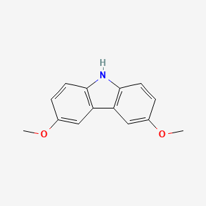 molecular formula C14H13NO2 B1218443 3,6-Dimethoxy-9H-carbazole CAS No. 57103-01-2