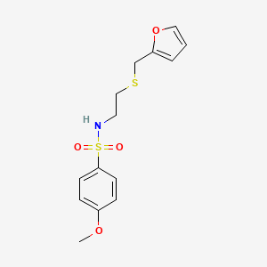 N-[2-(2-furanylmethylthio)ethyl]-4-methoxybenzenesulfonamide