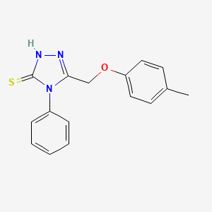 3-[(4-methylphenoxy)methyl]-4-phenyl-1H-1,2,4-triazole-5-thione