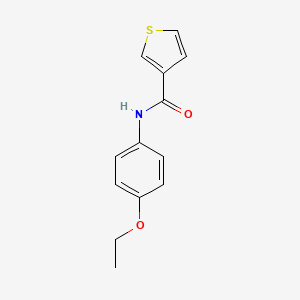 molecular formula C13H13NO2S B12184544 N-(4-ethoxyphenyl)thiophene-3-carboxamide 