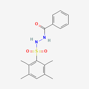 molecular formula C17H20N2O3S B12184571 N'-(2,3,5,6-tetramethylbenzenesulfonyl)benzohydrazide 