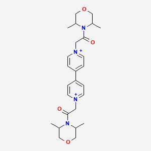 molecular formula C26H36N4O4+2 B1218459 Morfamquat CAS No. 7411-47-4