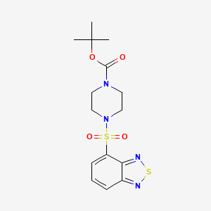 molecular formula C15H20N4O4S2 B12184628 Tert-butyl 4-(2,1,3-benzothiadiazol-4-ylsulfonyl)piperazine-1-carboxylate 