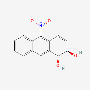 molecular formula C14H11NO4 B1218468 3,4-Dihydroxy-9-nitro-3,4-dihydroanthracene CAS No. 97509-27-8