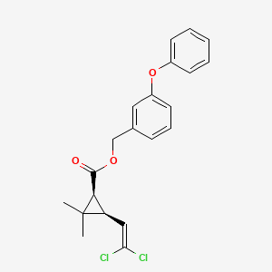 molecular formula C21H20Cl2O3 B1218469 (-)-cis-Permethrin CAS No. 54774-46-8