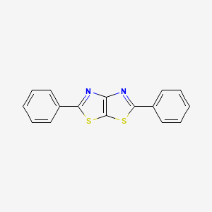 molecular formula C16H10N2S2 B12184709 Thiazolo[4,5-d]thiazole, 2,5-diphenyl- CAS No. 6970-88-3