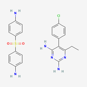 molecular formula C24H25ClN6O2S B1218473 Folaprim CAS No. 37357-69-0
