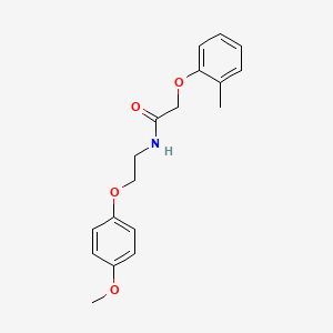 molecular formula C18H21NO4 B12184735 N-[2-(4-methoxyphenoxy)ethyl]-2-(2-methylphenoxy)acetamide 