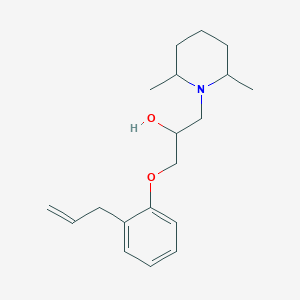 molecular formula C19H29NO2 B12184752 1-(2,6-Dimethylpiperidyl)-3-(2-prop-2-enylphenoxy)propan-2-ol 