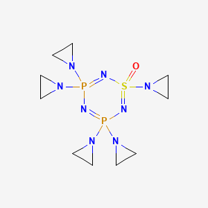 molecular formula C10H20N8OP2S B1218483 Pentazirinocyclodiphosphathiazene CAS No. 77680-87-6