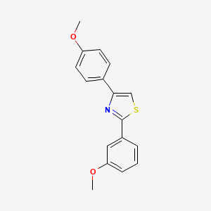 molecular formula C17H15NO2S B12184875 2-(3-Methoxyphenyl)-4-(4-methoxyphenyl)-1,3-thiazole CAS No. 1078734-05-0
