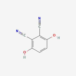 molecular formula C8H4N2O2 B1218488 2,3-二氰基氢醌 CAS No. 4733-50-0