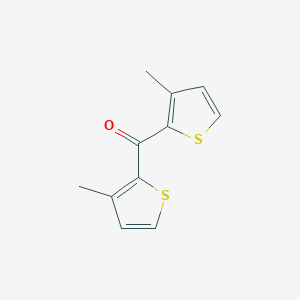molecular formula C11H10OS2 B121849 双(3-甲基-2-噻吩基)甲酮 CAS No. 30717-55-6