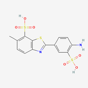 7-Benzothiazolesulfonic acid, 2-(4-amino-3-sulfophenyl)-6-methyl-