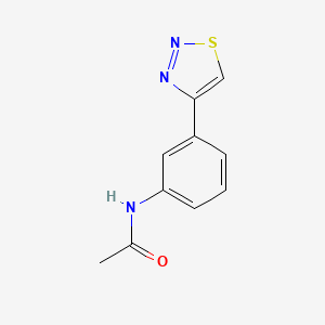molecular formula C10H9N3OS B12184924 N-(3-(1,2,3-thiadiazol-4-yl)phenyl)acetamide 