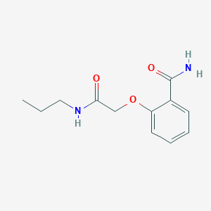 molecular formula C12H16N2O3 B12185065 2-[(Propylcarbamoyl)methoxy]benzamide 