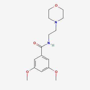 molecular formula C15H22N2O4 B1218507 3,5-dimethoxy-N-[2-(4-morpholinyl)ethyl]benzamide 