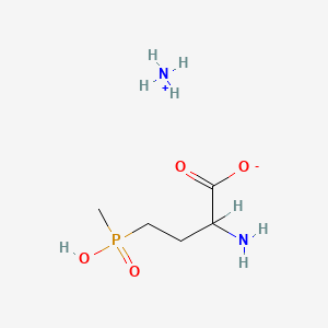 molecular formula C5H15N2O4P B1218520 Glufosinate-Ammonium CAS No. 73777-50-1