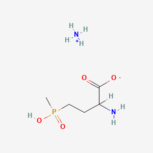 molecular formula C5H15N2O4P B1218520 Glufosinate-ammonium CAS No. 73777-50-1