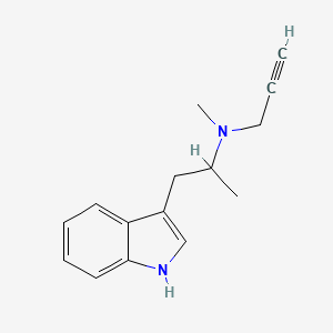 1H-Indole-3-ethanamine, N,alpha-dimethyl-N-2-propynyl-